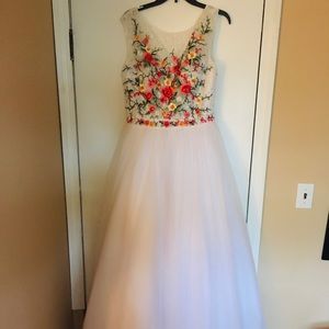 Alyce 6801 White-Coral size 12
